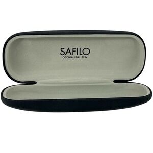 SAFILO Hard Shell Eyeglass Case Black OCCHIALI DAL 1934 Logo